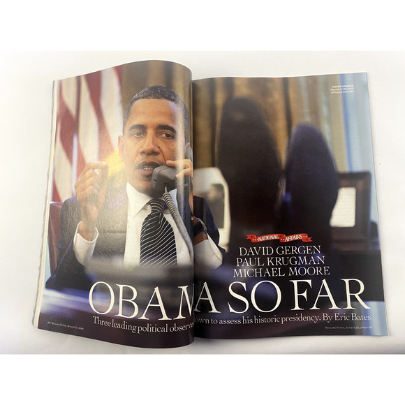 Rolling Stone Magazine August 20 2009 Barrack Obama Presidency - Picture 8 of 10